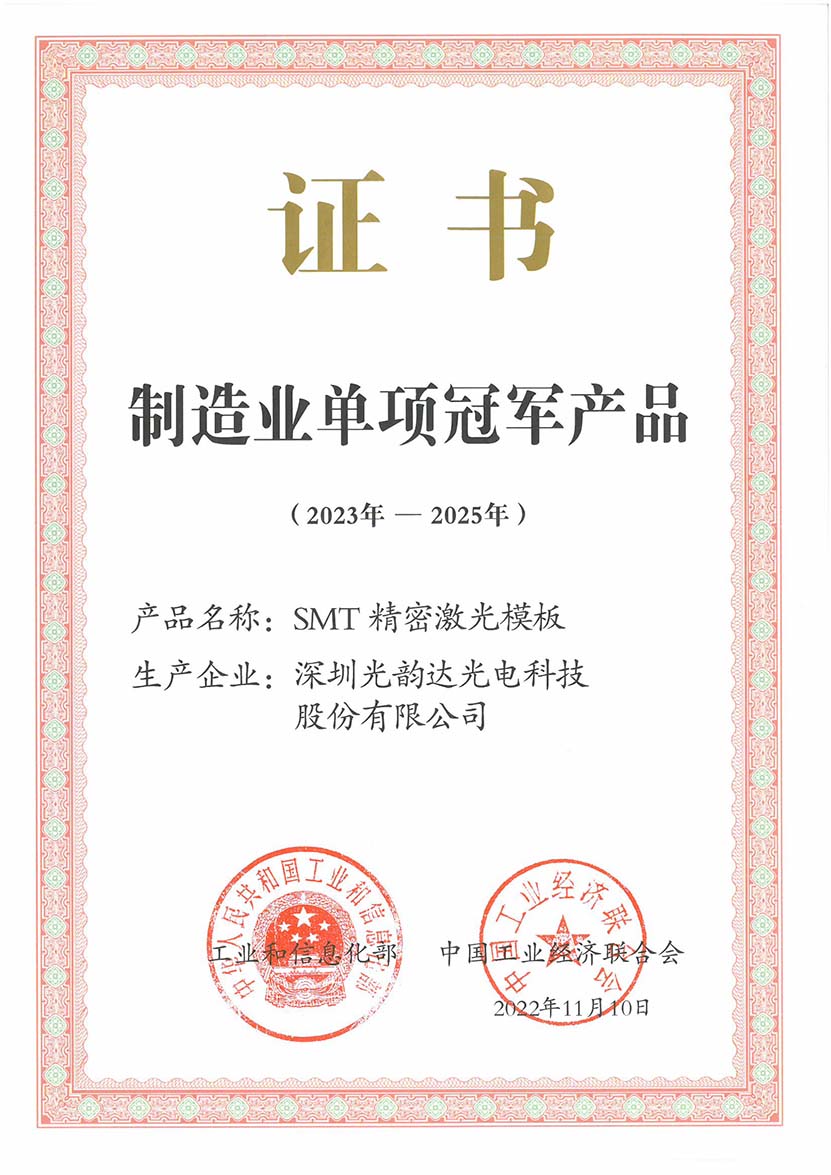 國(guó)家制造業(yè)單項(xiàng)冠軍